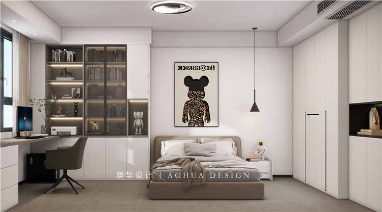 城市大廈130㎡現(xiàn)代黑白灰 城市大廈130㎡現(xiàn)代黑白灰